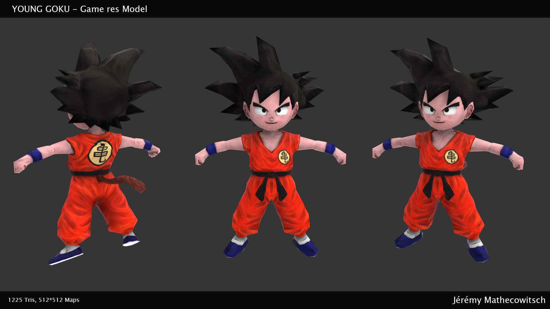 YoungSangokuLowGameRez dragon ball character 3D print model_1