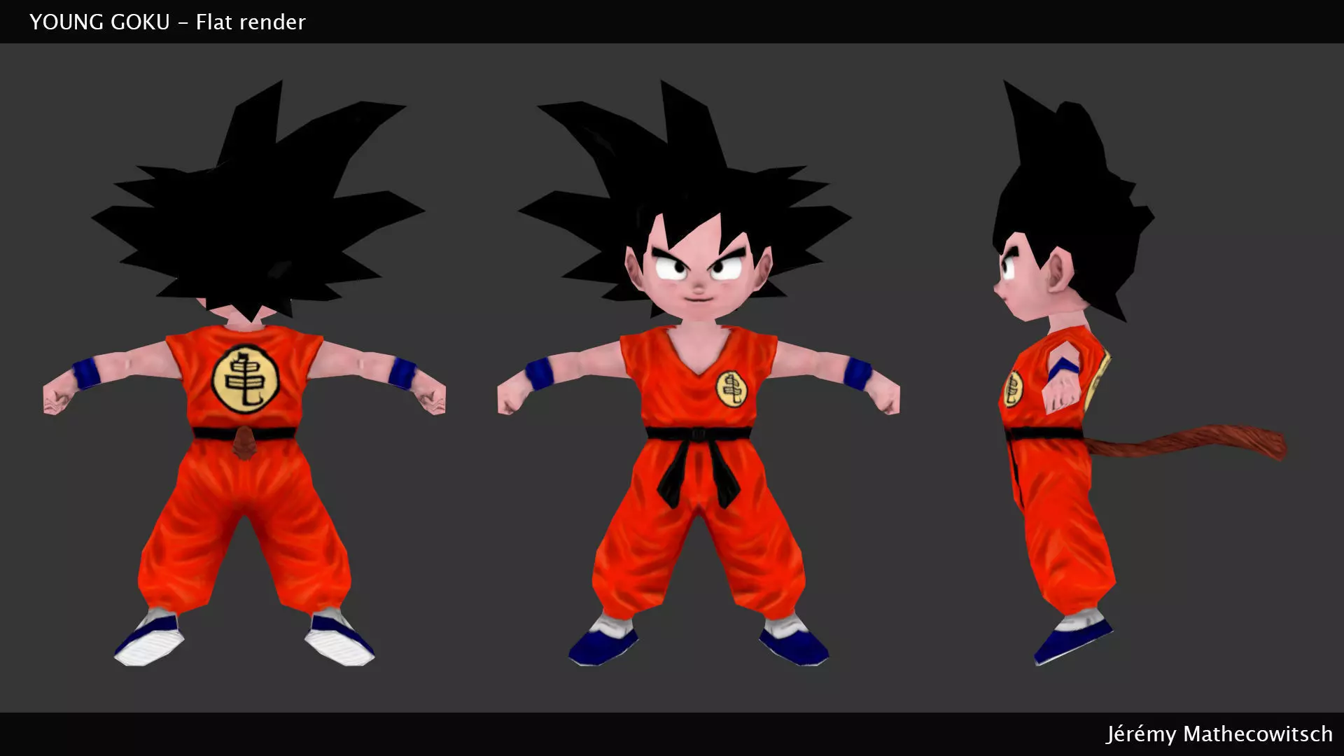YoungSangokuLowGameRez dragon ball character 3D print model_0