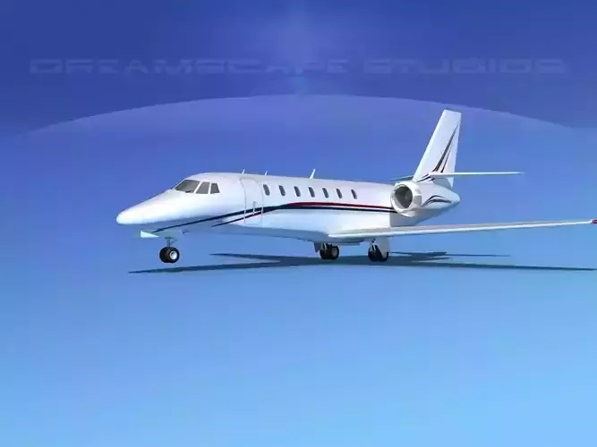 Cessna 680 Citation Sovereign V09 3D model