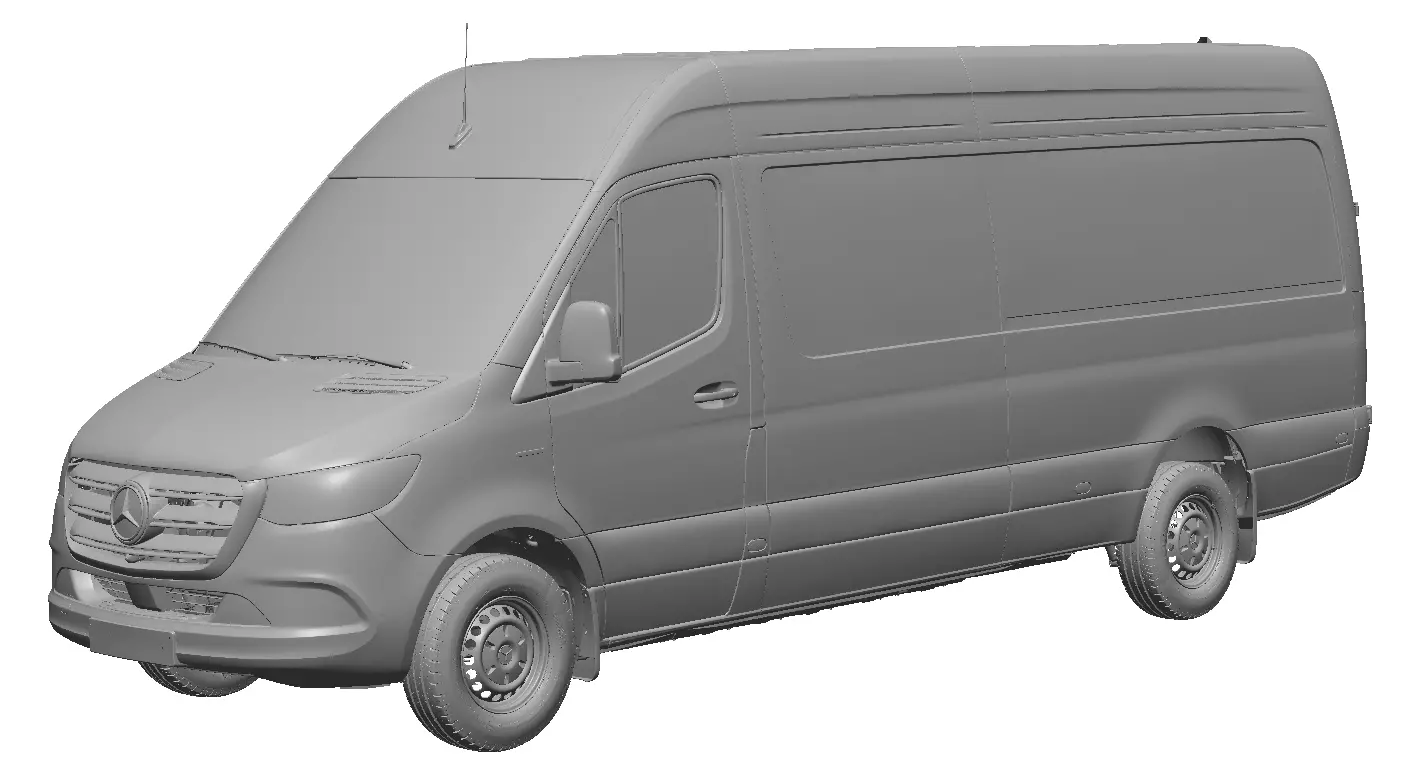 Mercedes e-Sprinter 420 2024 - Full EXTERIOR-INTERIOR 3D SCAN 3D model