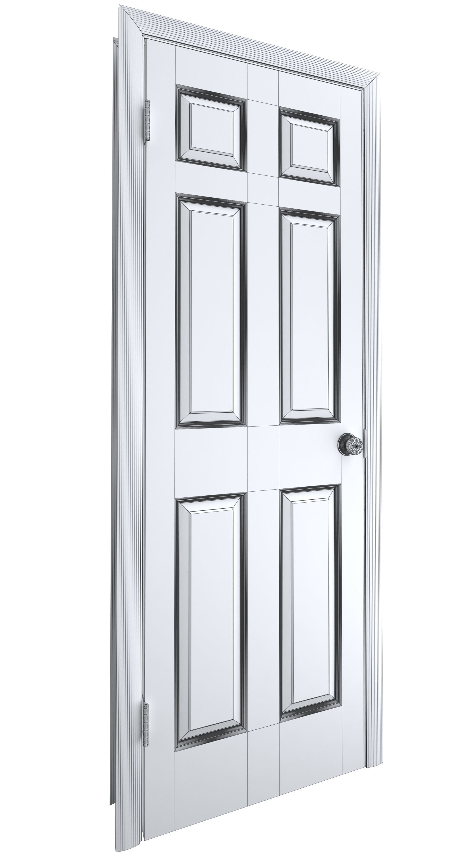 Door-013 interior door 3D model_9