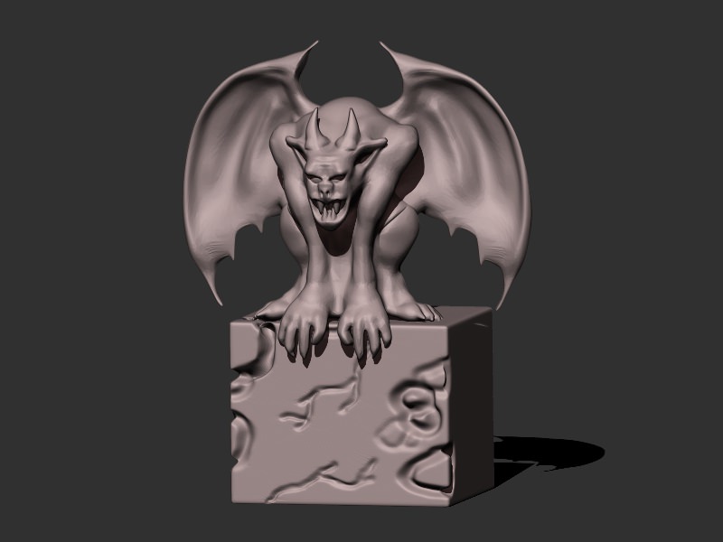 Gargoyle 2 3D print model_2