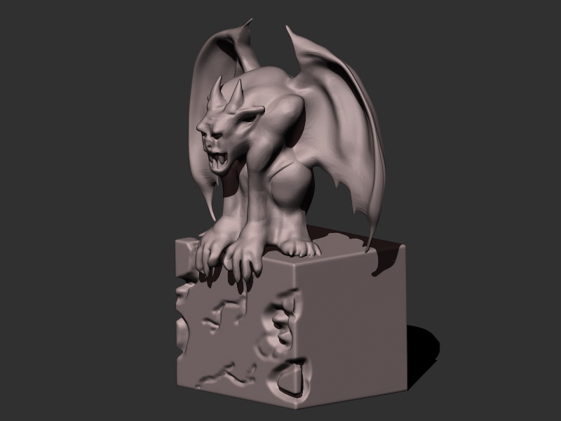 Gargoyle 2 3D print model_1
