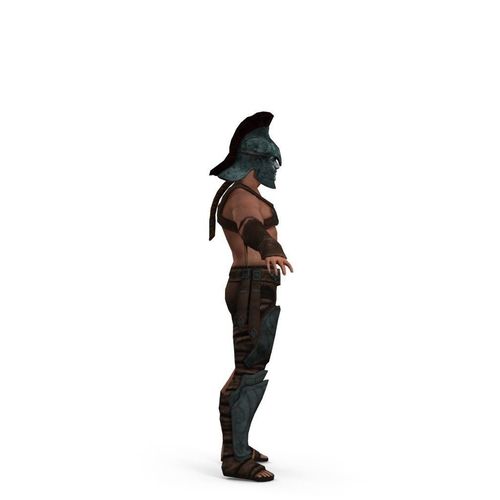 Gladiator Rigged Animated Low-poly 3D model