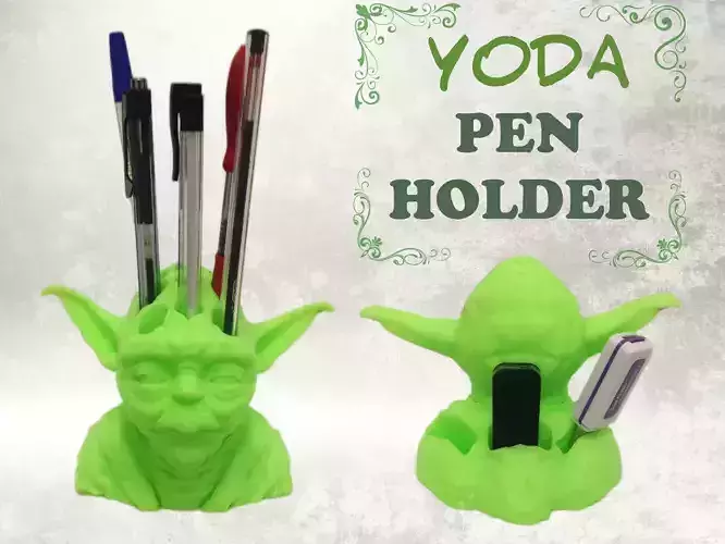 Yoda Pen Holder 3D print model