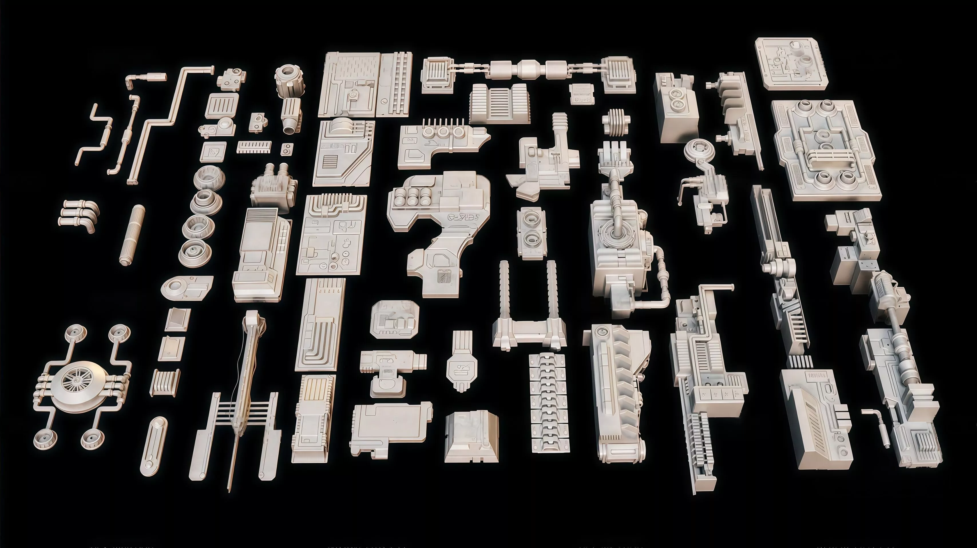 mechanical parts 3D model