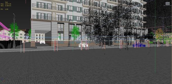 Residental Complex and Hotel 3D model 5