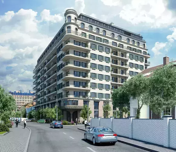 Residental Complex and Hotel 3D model