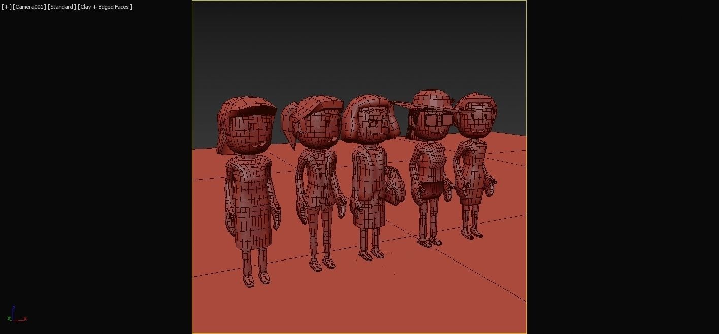 Complete Low Poly People  Low-poly 3D model_12
