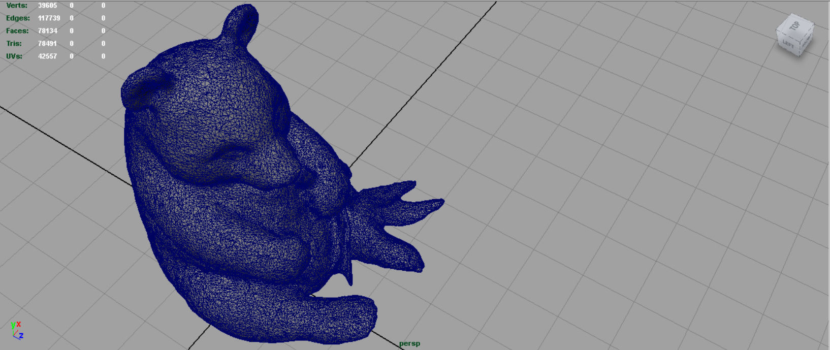 PANDA bear holding leaf Low-poly 3D model_19