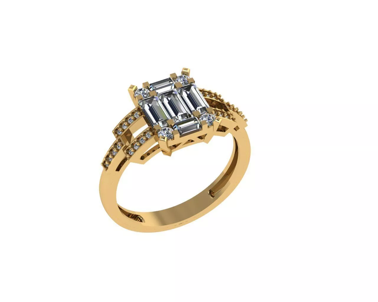 Diamond Rings 3D print model