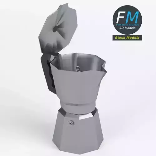Moka coffee pot 3D model
