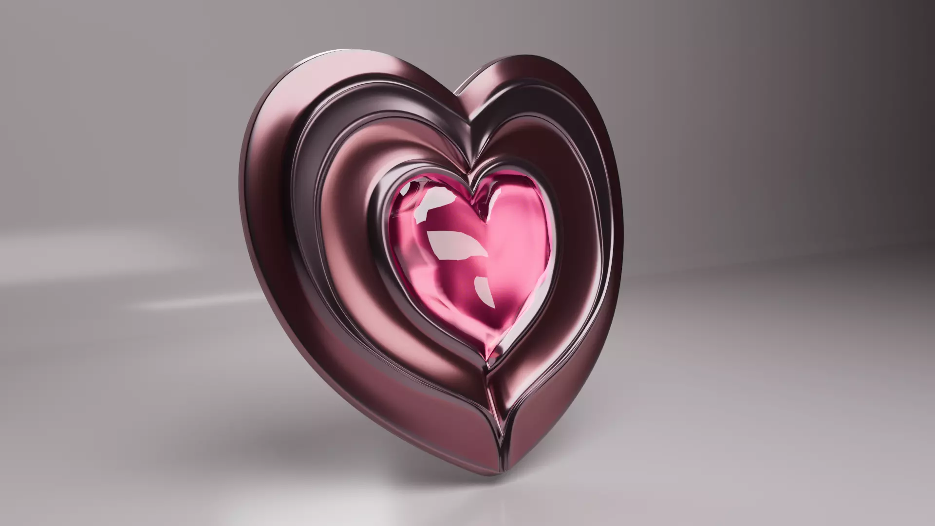Fantasy Heart Shield 3D model