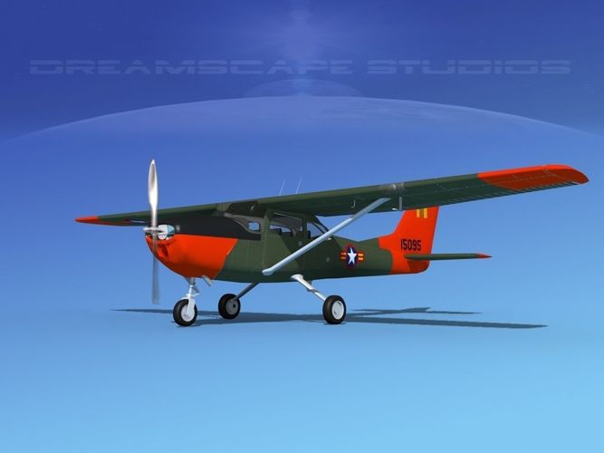 Cessna T-41 Mescalero South Vietnam AF 3D model