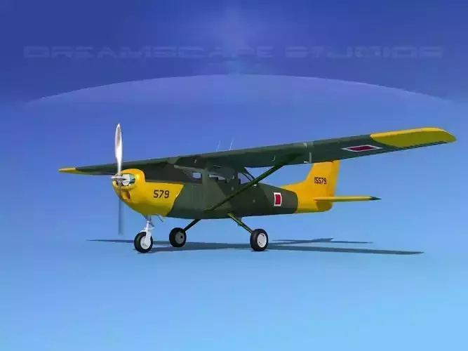 Cessna T-41 Mescalero Turkish AF 3D model