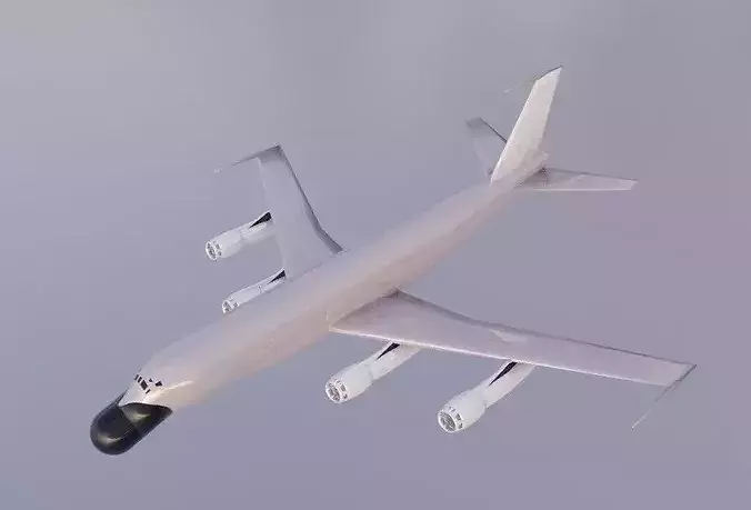 EC-135 Style Military Jet - Custom 1950s Transport