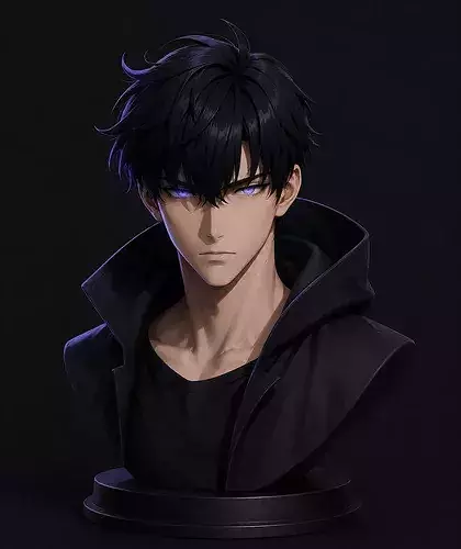 Sung Jin Woo Solo Leveling STL Figure Model