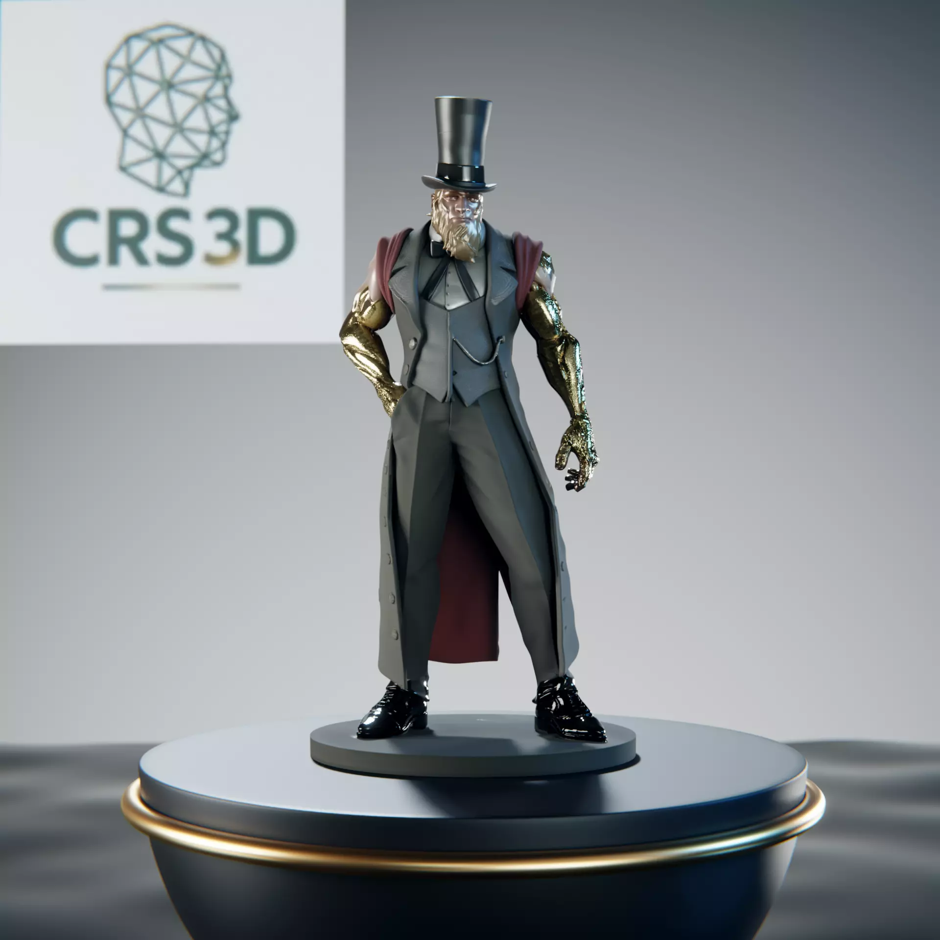 G Street Fighter Statue - President of the World Earth Elemental 3D print model