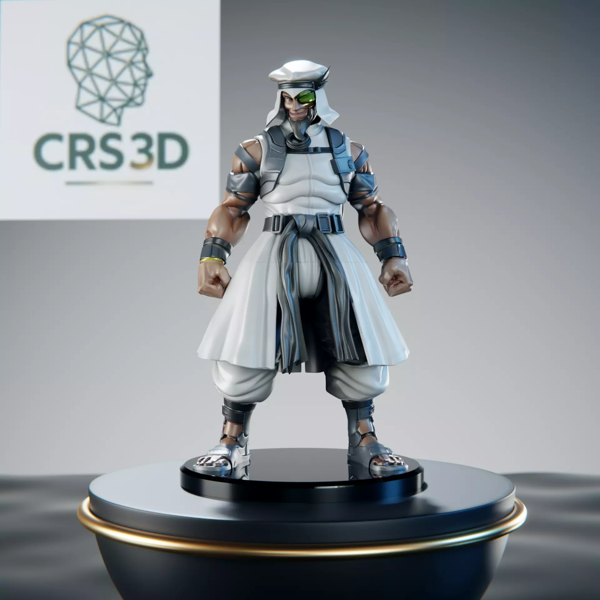 Rashid Street Fighter Statue - Turbulent Wind Master 3D print model