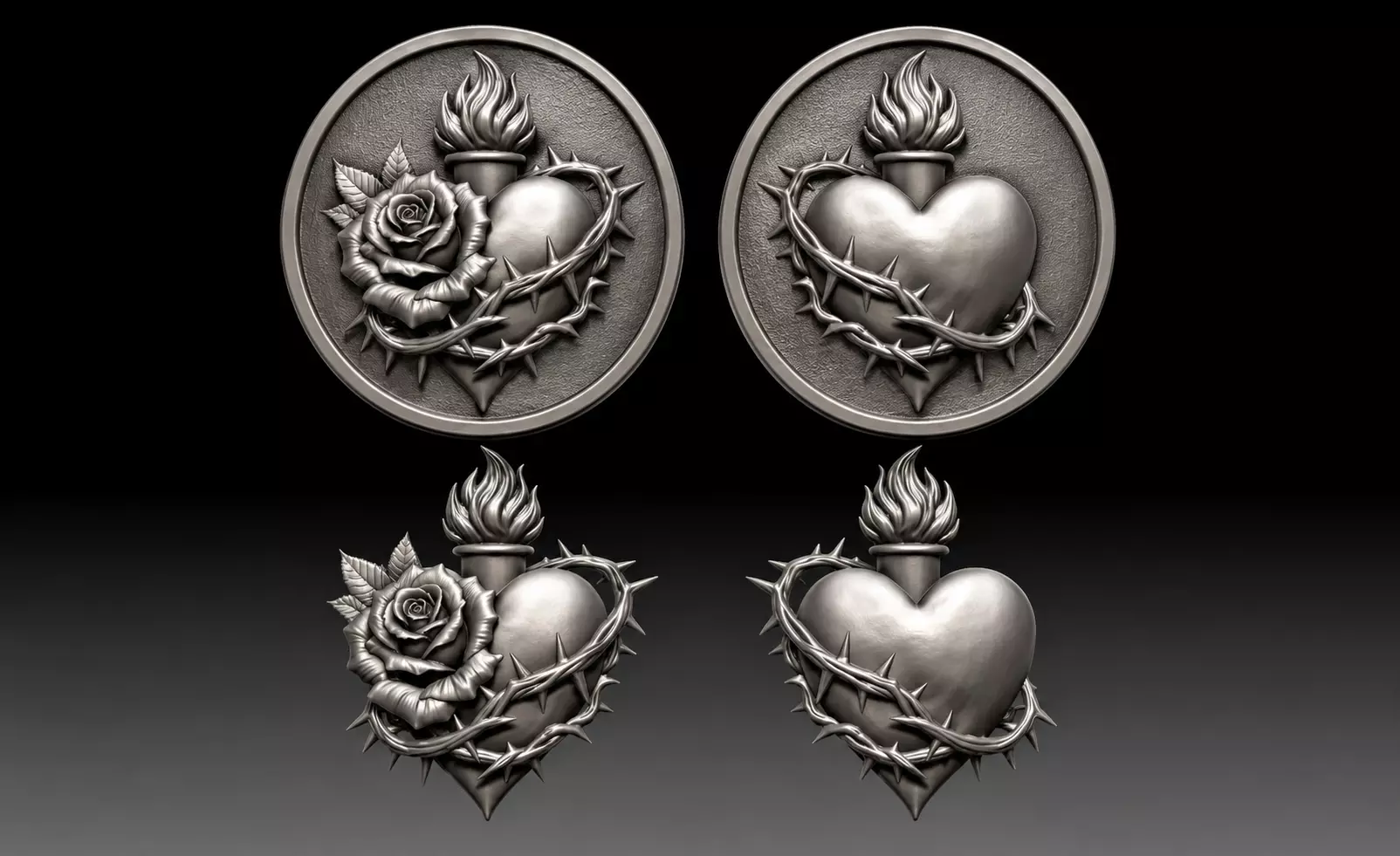Sacred Heart design 3D print model