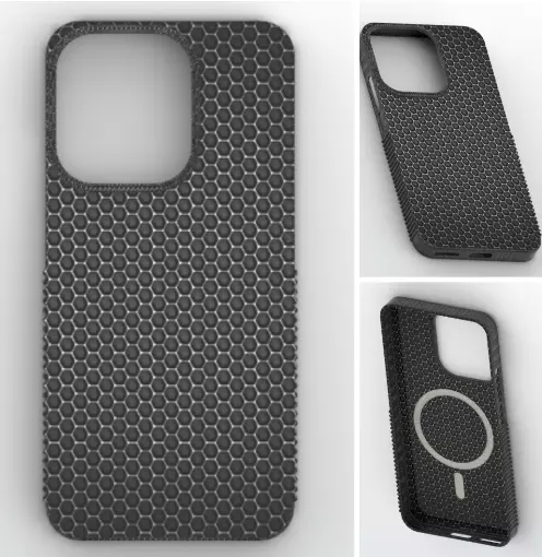 HexaGrid Reno15 Pro Armor Case 3D print model
