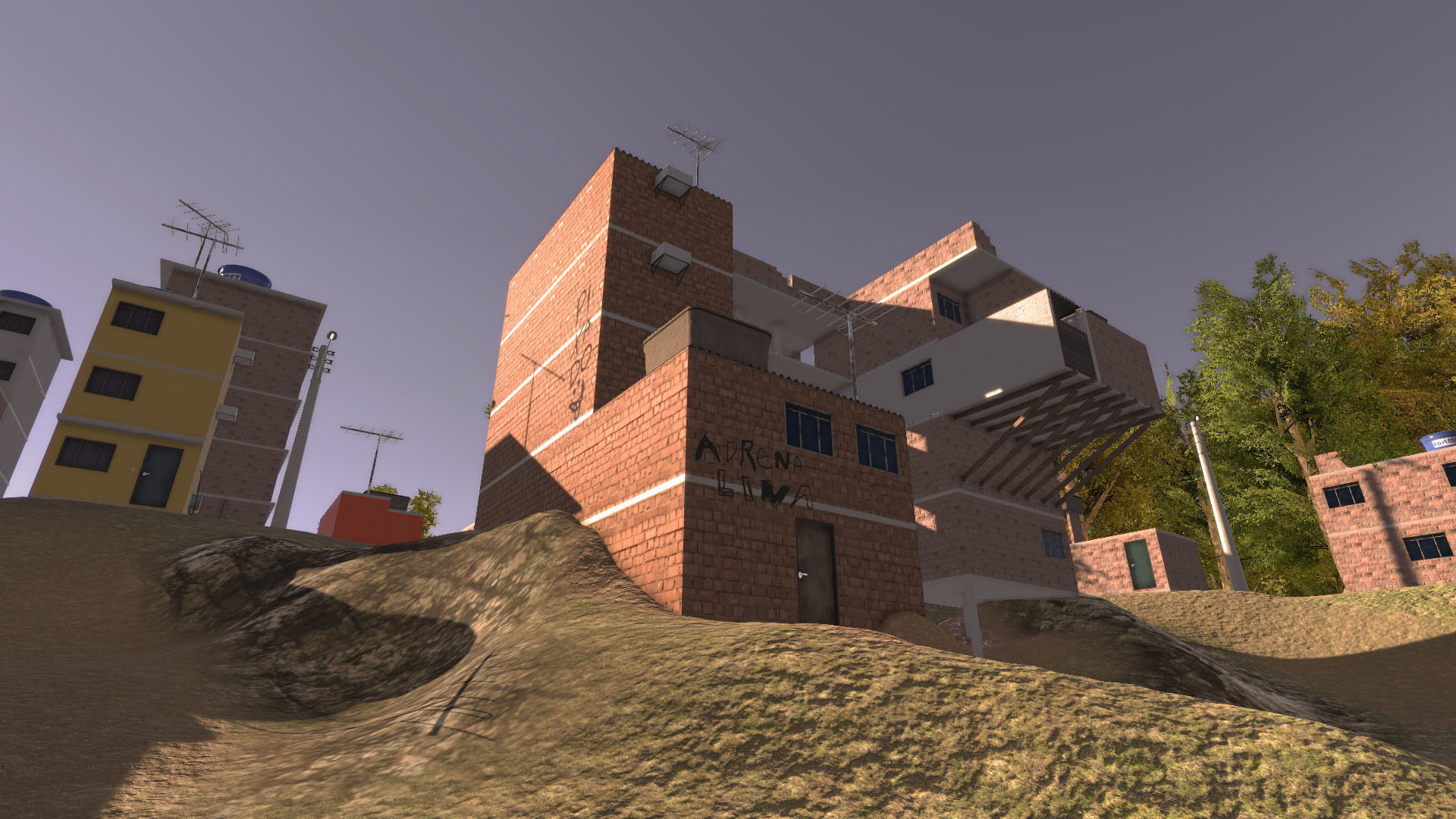 Favela Environment - Slums Low-poly 3D model_2
