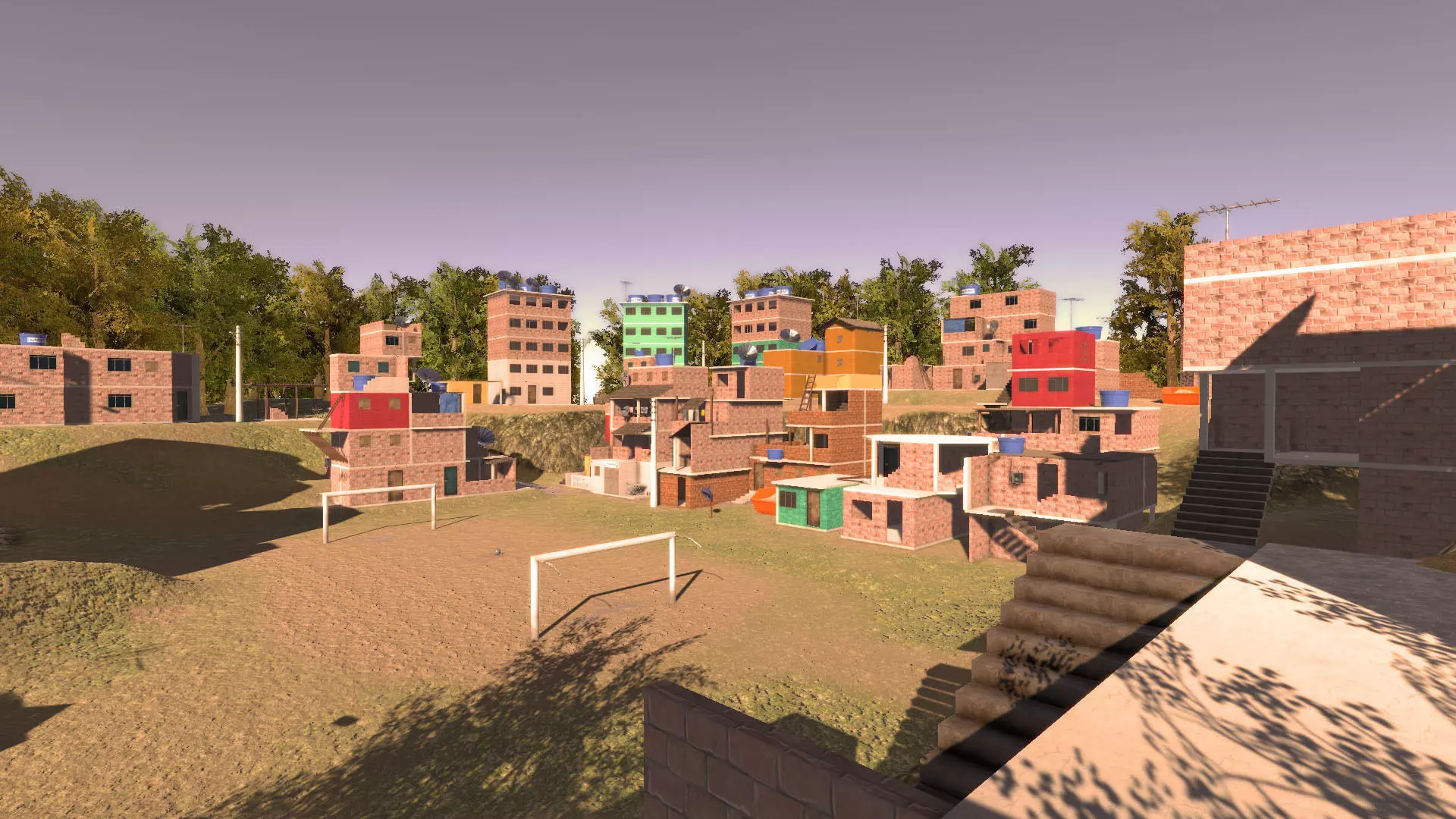 Favela Environment - Slums Low-poly 3D model_0
