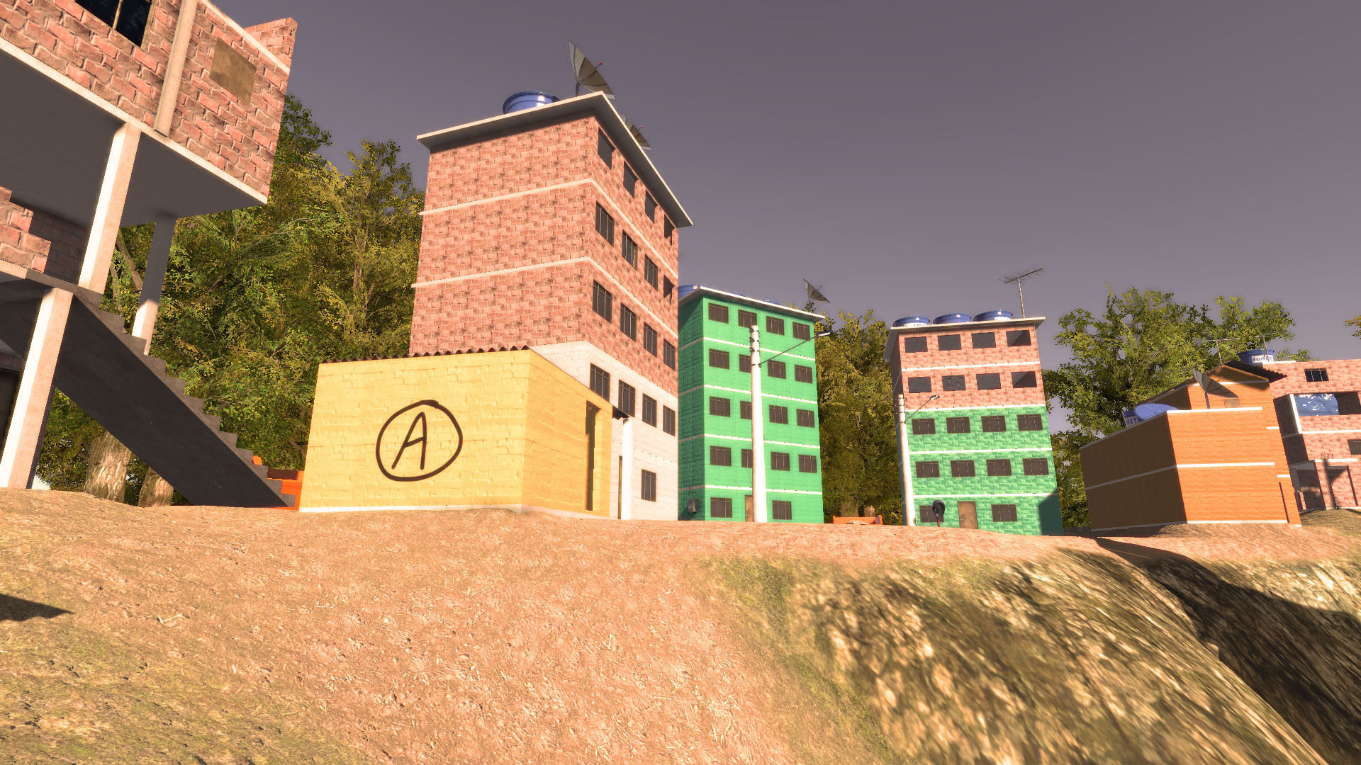 Favela Environment - Slums Low-poly 3D model_3