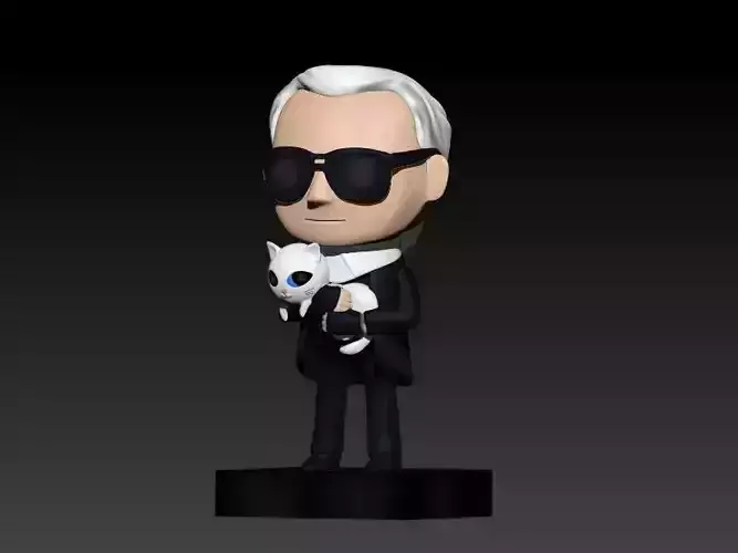 Lagerfeld statue