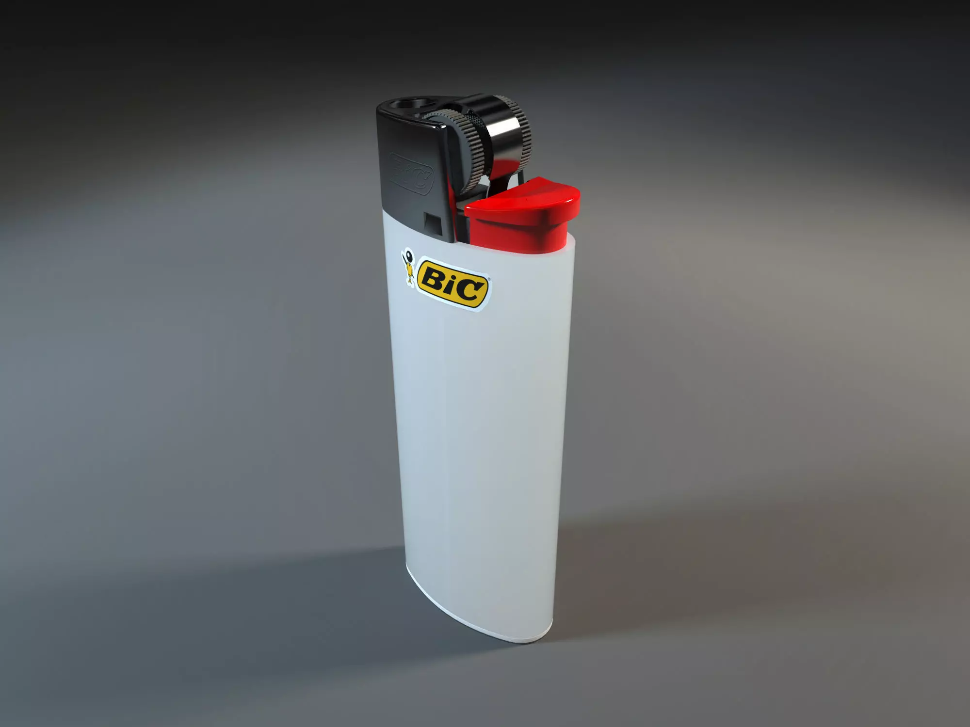 Bic Lighter Free 3D model_0