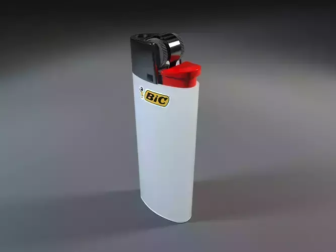Bic Lighter Free 3D model