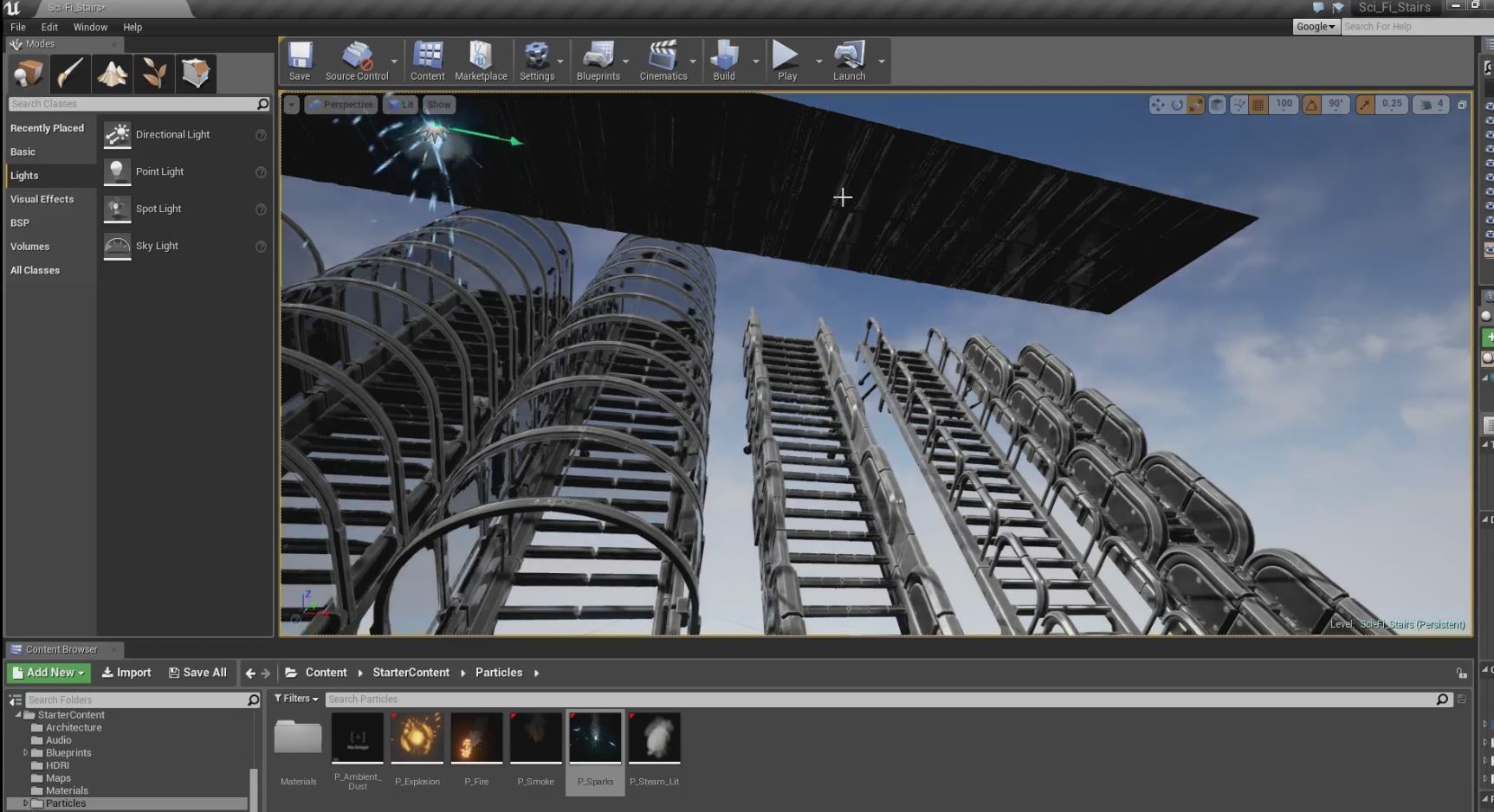 Futuristic Stairs Collection - 43 Components - Basic Version Low-poly 3D model_82