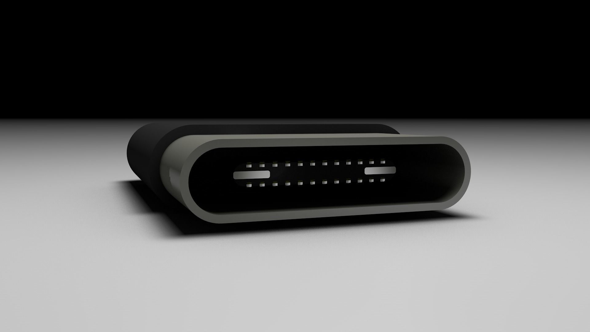 USB type C 3D model_2