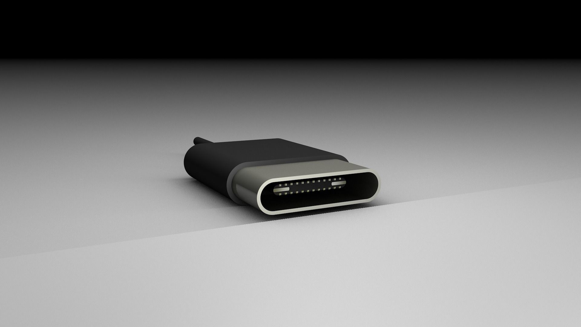 USB type C 3D model_1