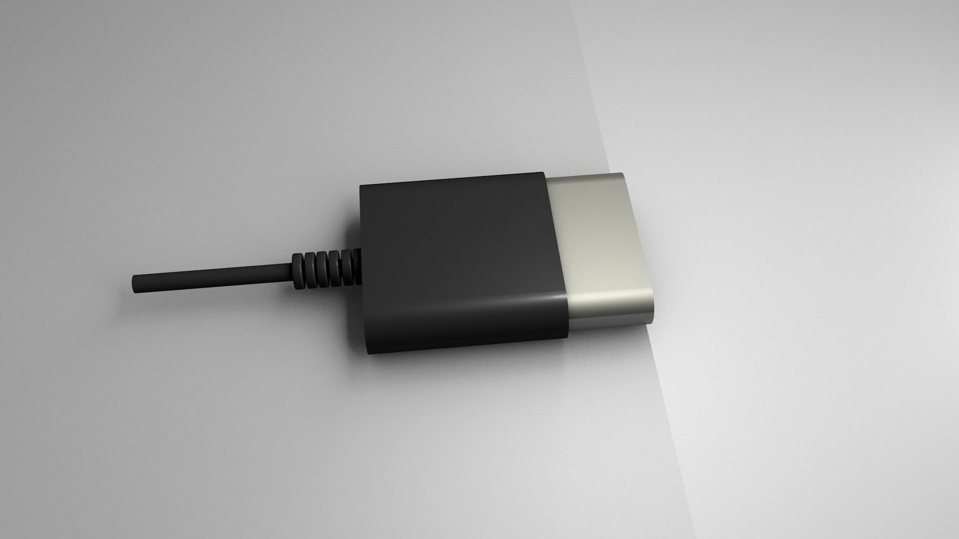 USB type C 3D model_4