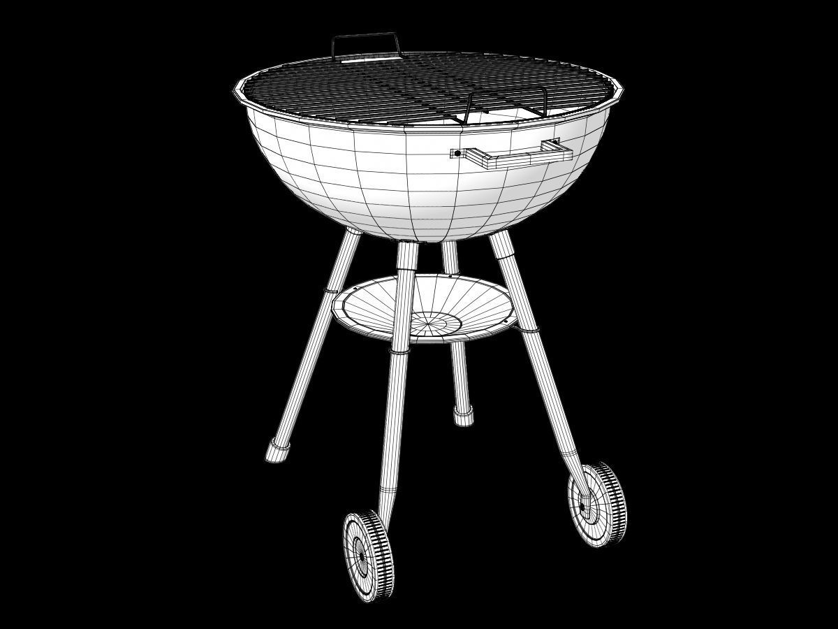 Barbecue Grill 3D model_11