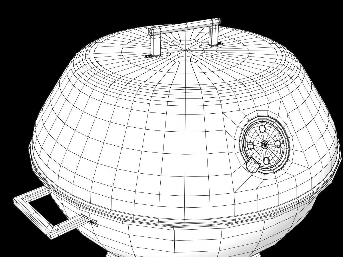 Barbecue Grill 3D model_12
