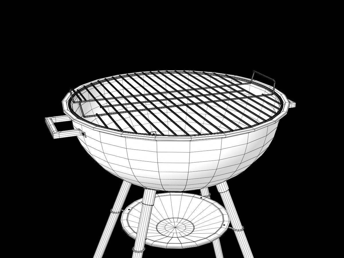 Barbecue Grill 3D model_13