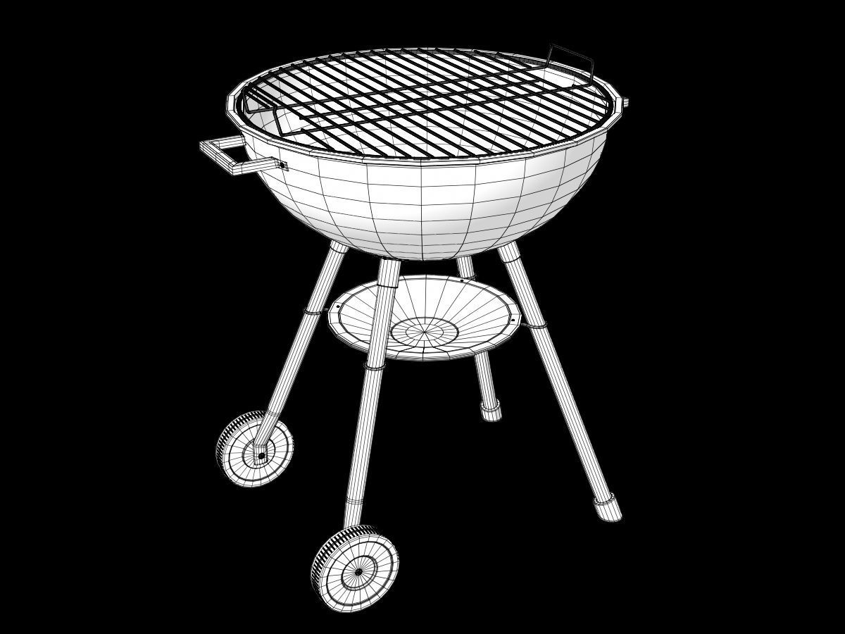 Barbecue Grill 3D model_10