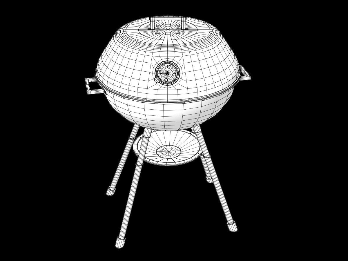 Barbecue Grill 3D model_9