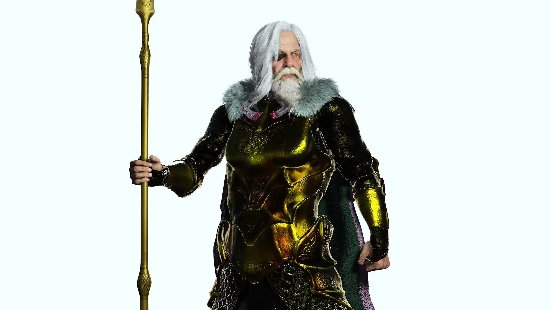 Odin All Father Low-poly 3D model