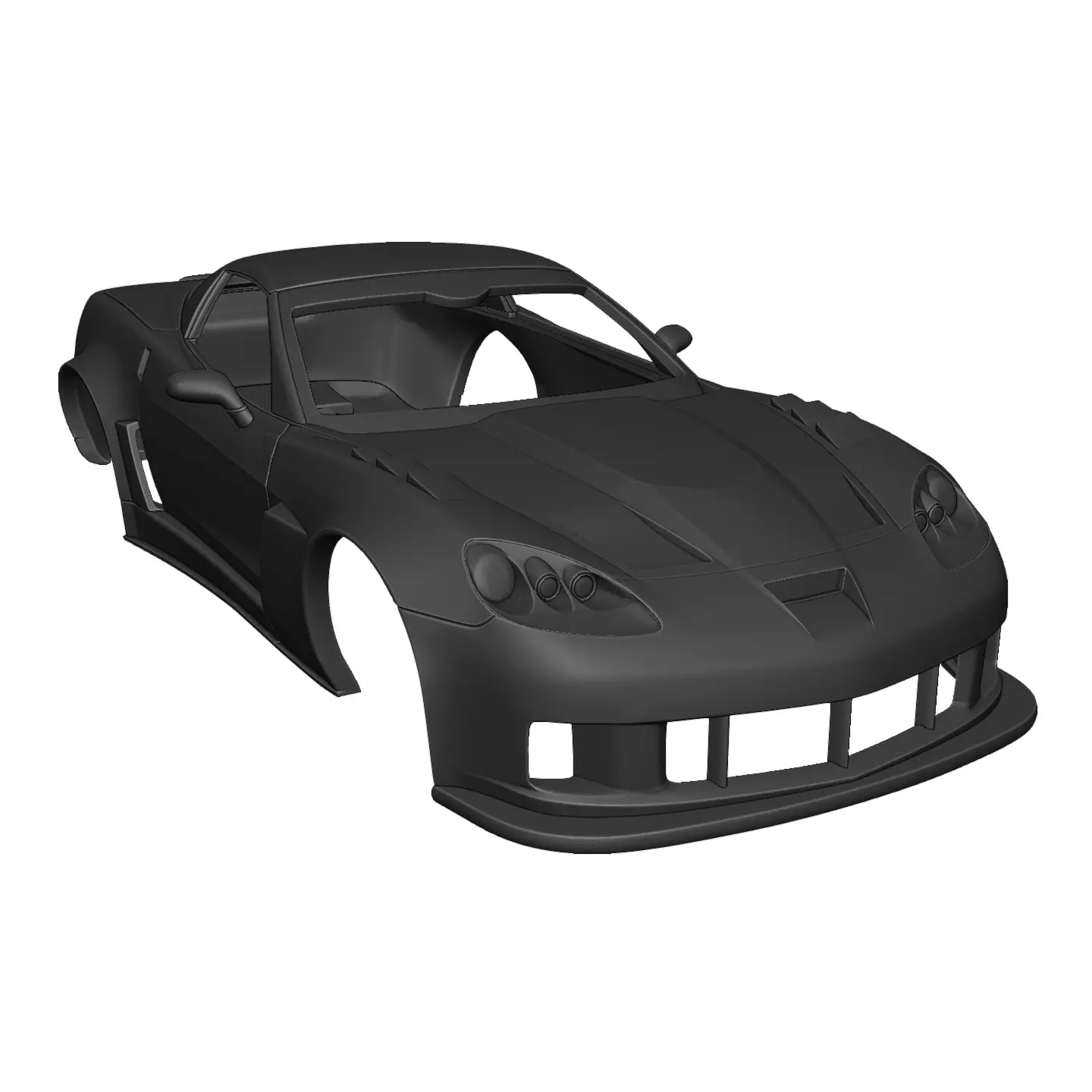 2011 Z06 Race Body 3D print model