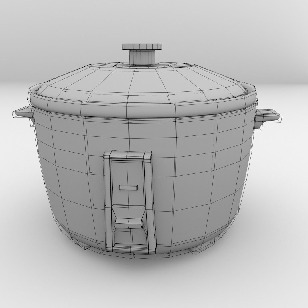 Rice Cooker 3D model_5