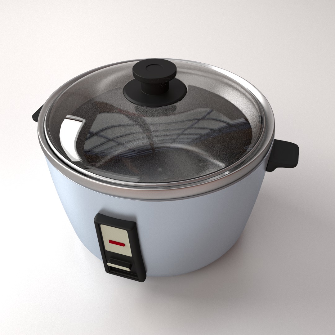 Rice Cooker 3D model_1