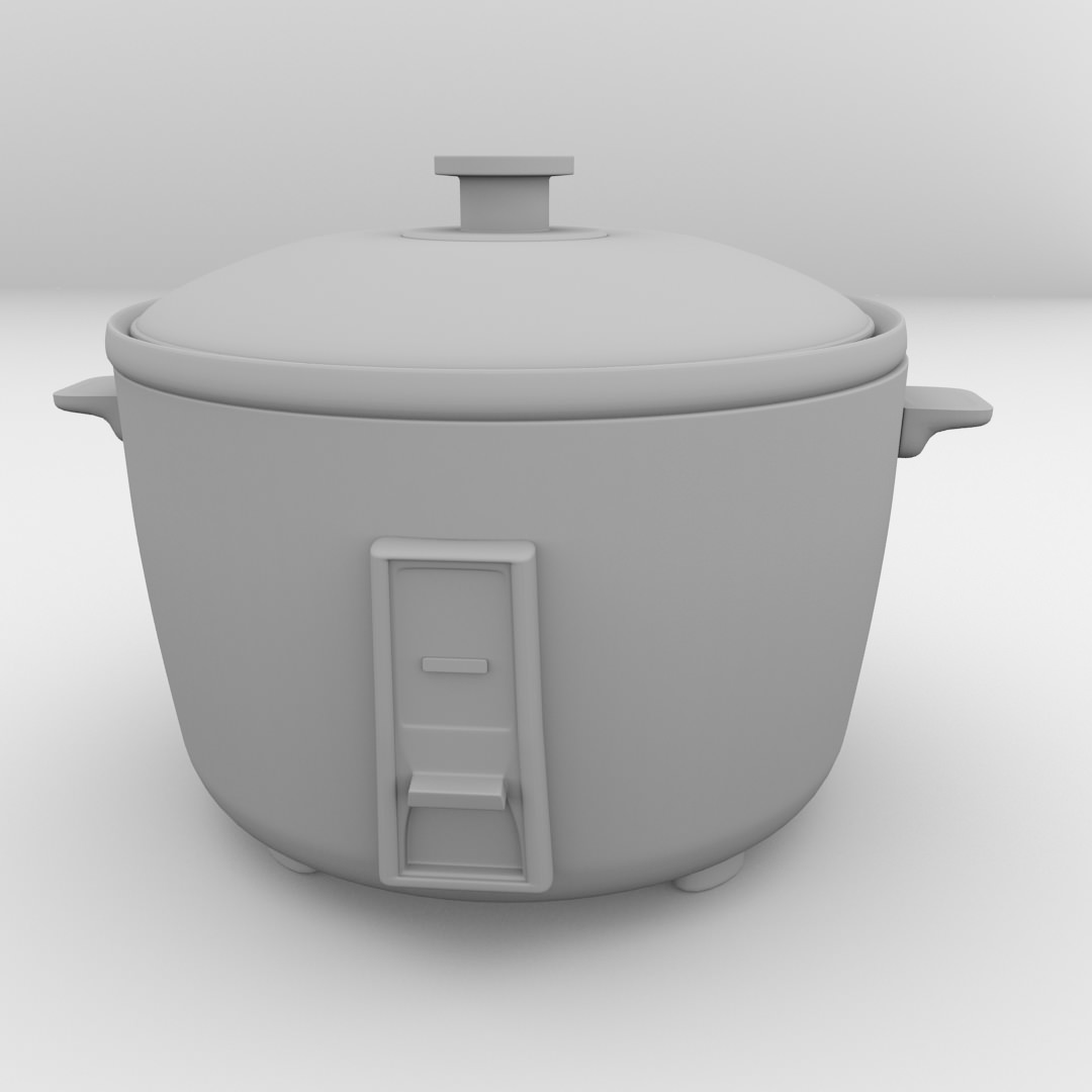 Rice Cooker 3D model_4