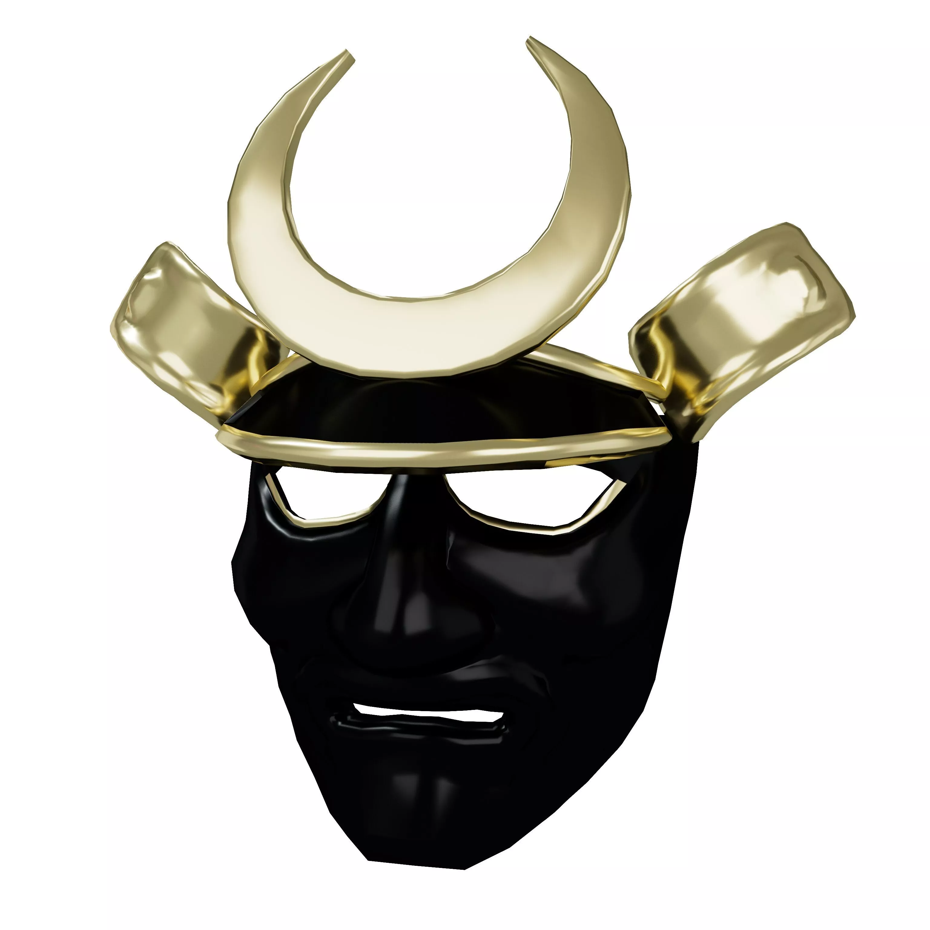 Samurai Kabuto Mask v1 002 Low-poly 3D model