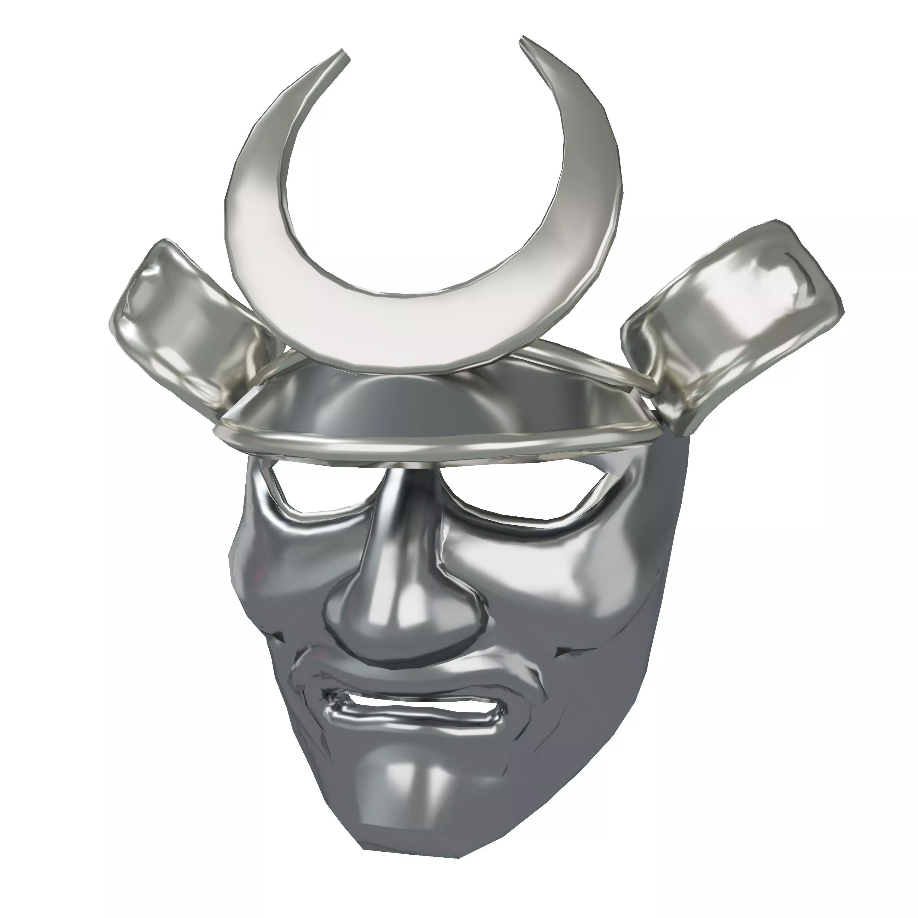 Samurai Kabuto Mask v1 004 Low-poly 3D model