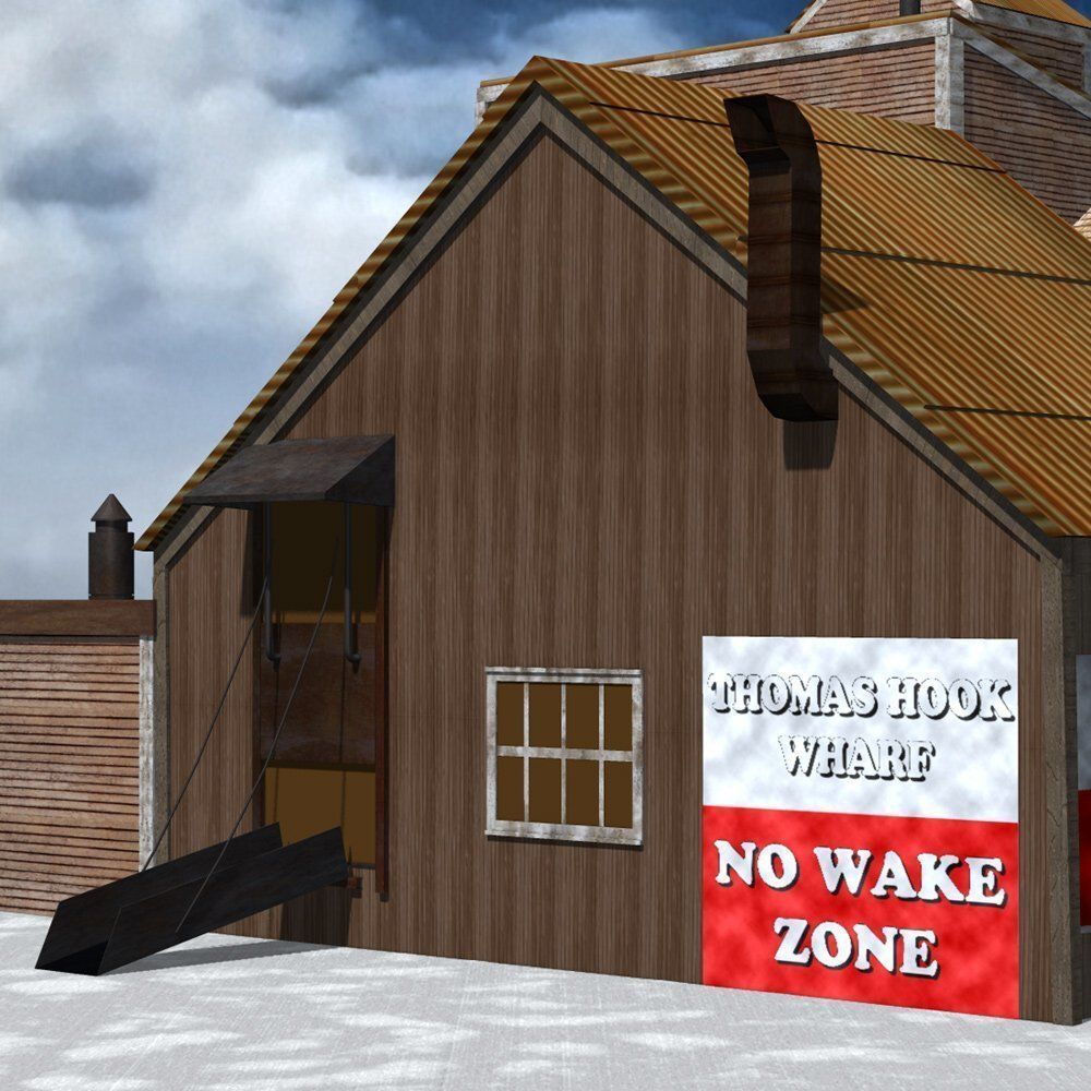 Wharf Building for obj and fbx 3D model_5