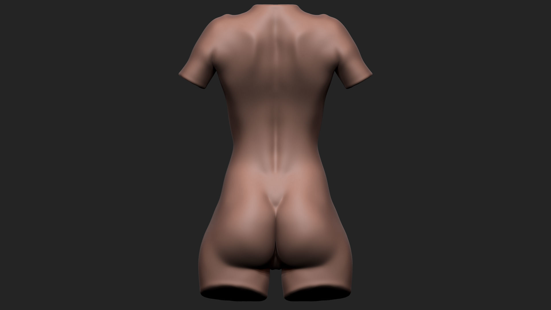 Female Torso Low-poly 3D model_15