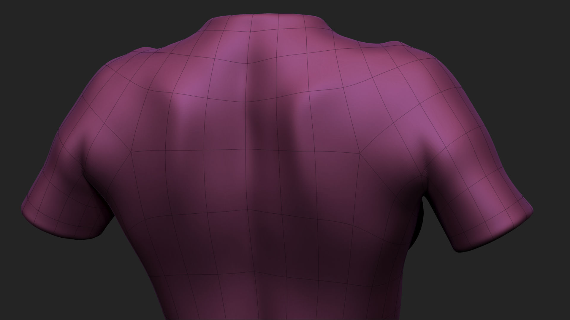 Female Torso Low-poly 3D model_18